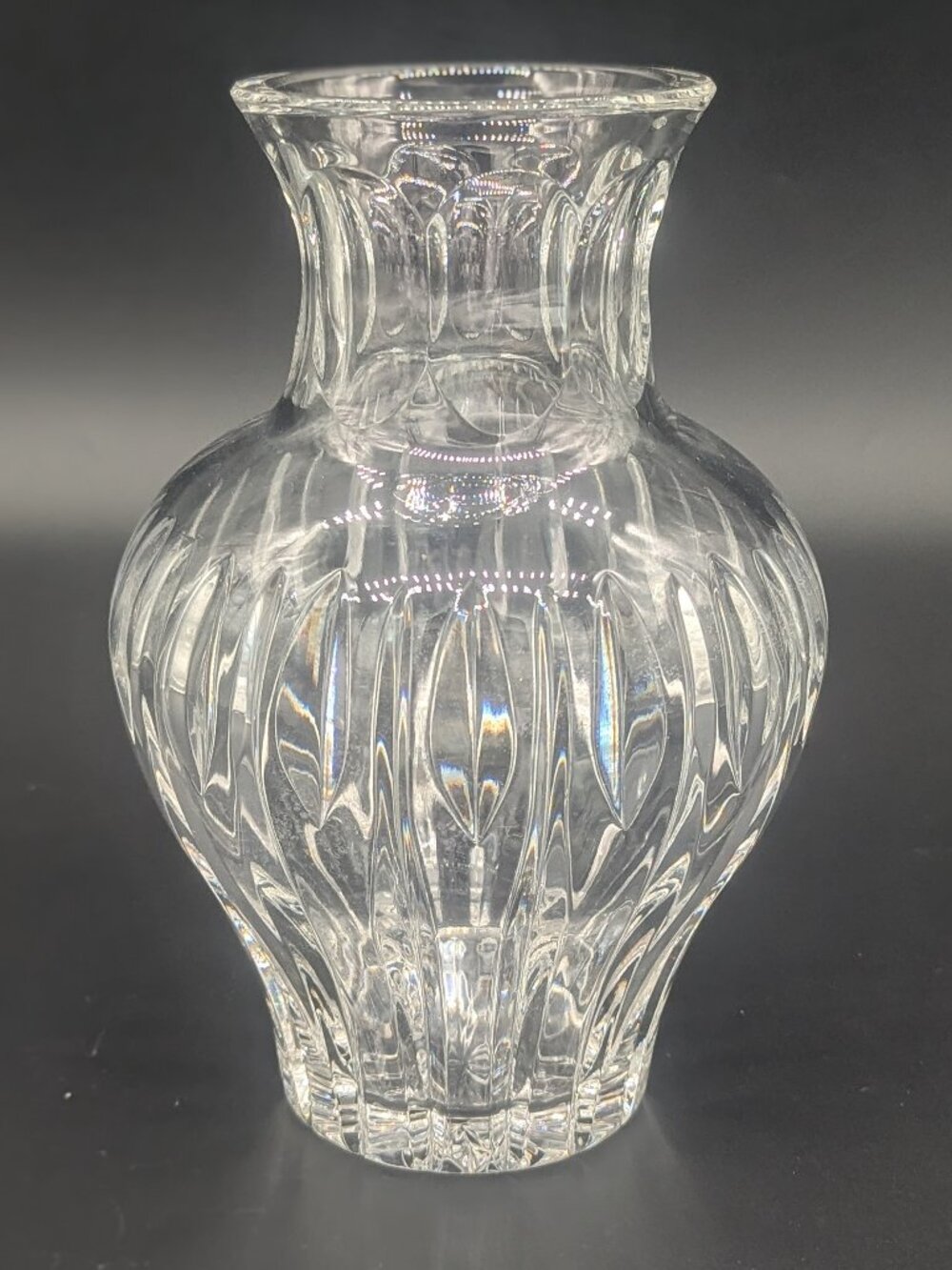 Waterford Crystal Sheridan Pattern 8-Inch Flower Vase Some Inside Wear